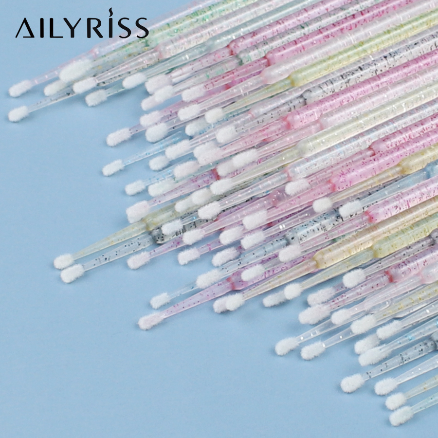 Eyelash Extension Removal - Escovas descartáveis para cílios, cotonete 100