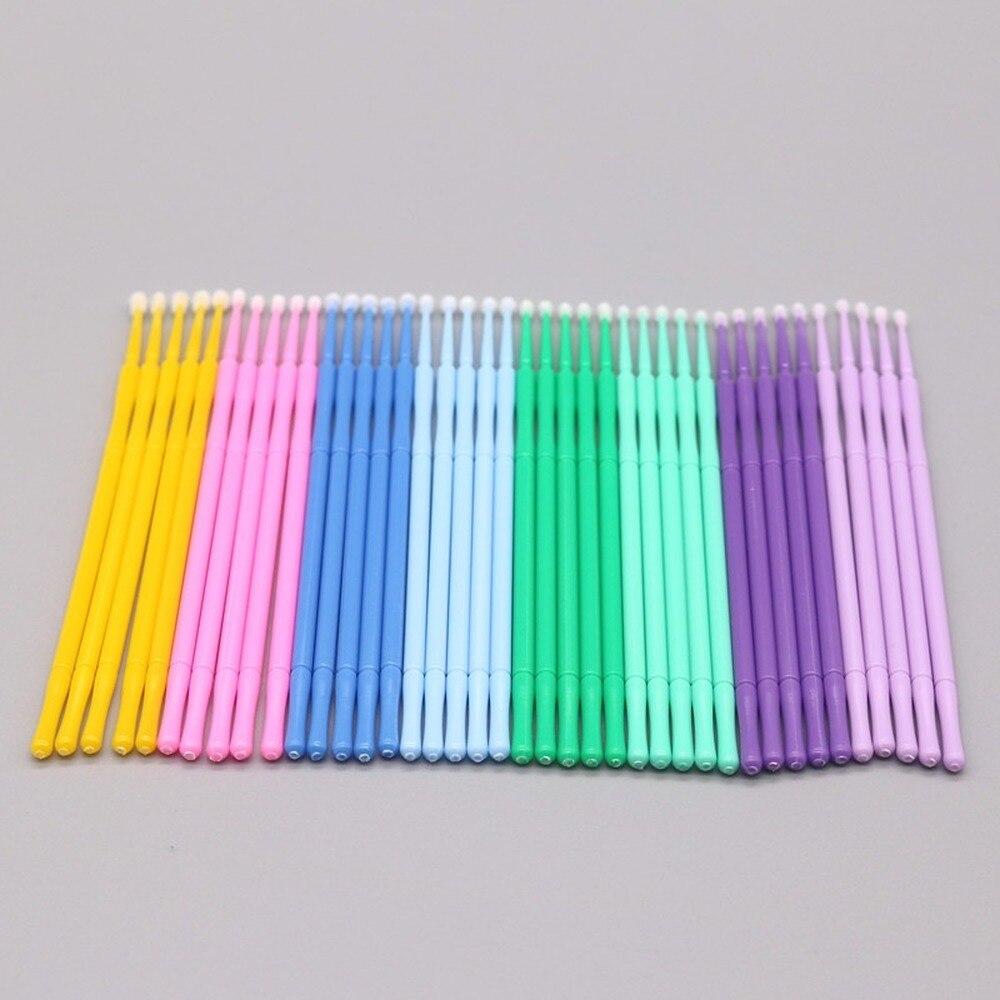 Eyelash Extension Cleaning - 100pcs/lote Micro Escovas para Maquiagem, Escovas