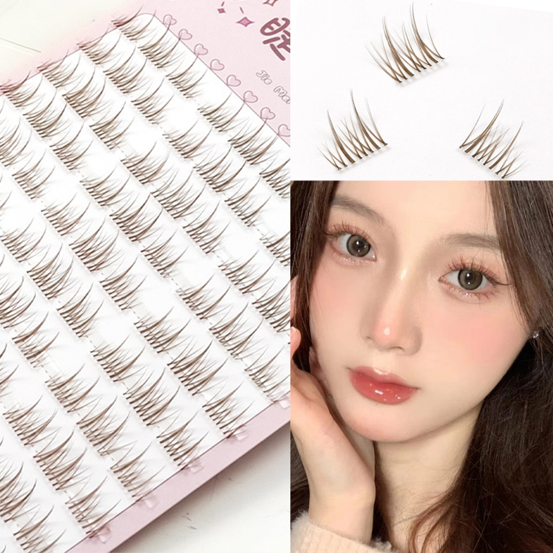 Eyelash Extension Douyin - Cílios de girassol marrom mangá cílios
