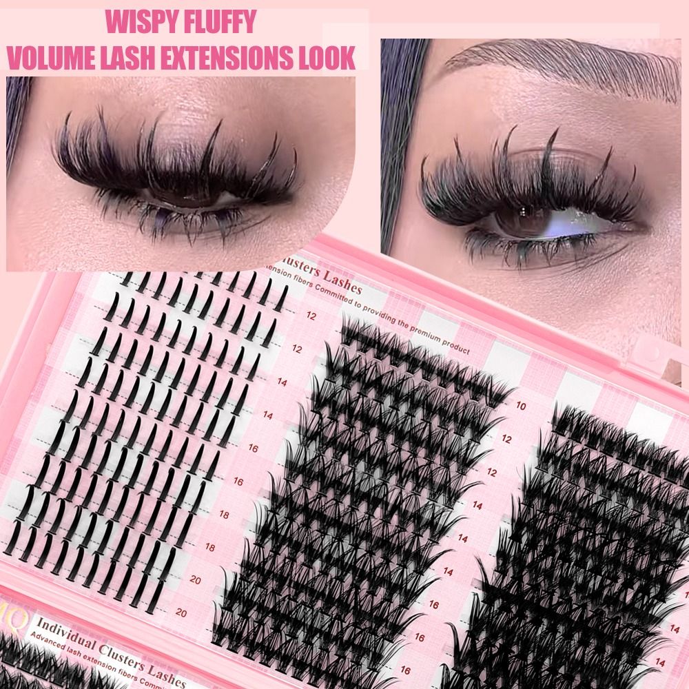Eyelash Extension Volume Styles - Cílios Postiços de 9-16mm de Comprimento,