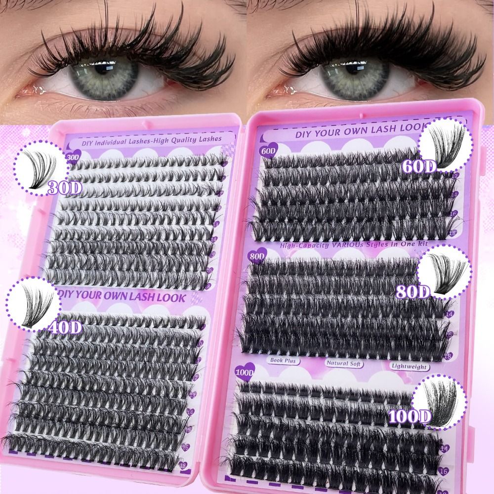 Faux Mink Lash - Cílios Postiços de 9-18mm de Comprimento,