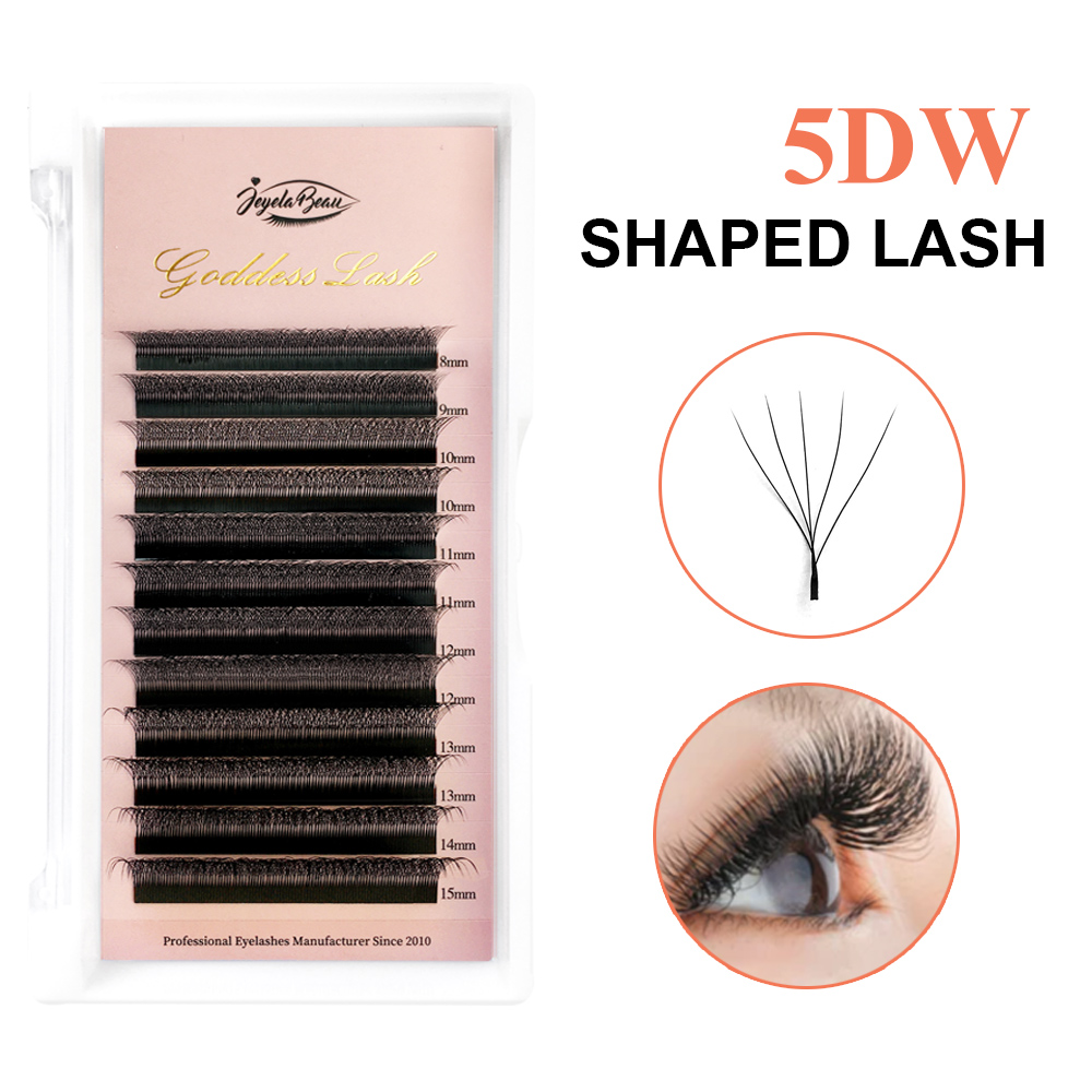 Eyelash Extension Mega Volume - Cílios Goddess 5D em Formato W,