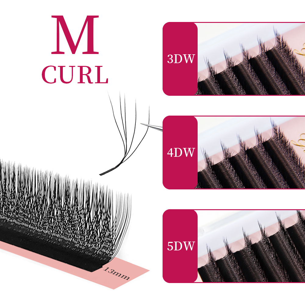 Eyelash Extension Volume Styles - Extensão de Cílios Goddess W3D 4D