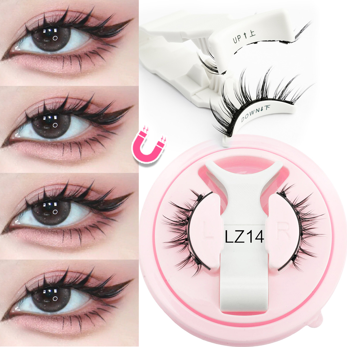 Faux Mink Lash - Novo 1 par de cílios magnéticos