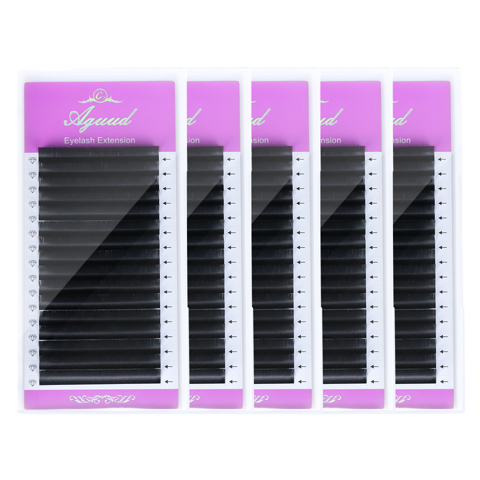 Eyelash Extension Mega Volume - AGUUD 5 bandejas/lote NOVO Cílios Postiços