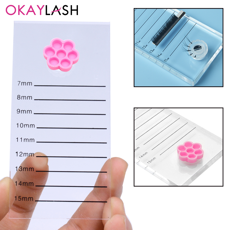 Eyelash Extension Menu - Placa de escala de extensão de