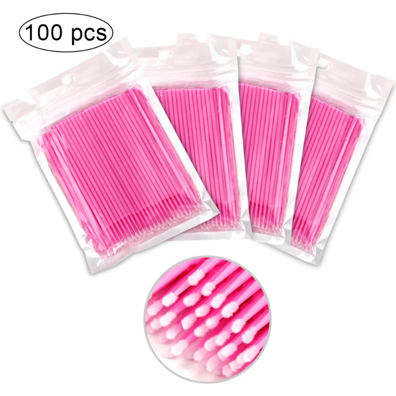 100 pçs/saco escova de cílios  - Eyelash Extension Vendor avaliação e preço