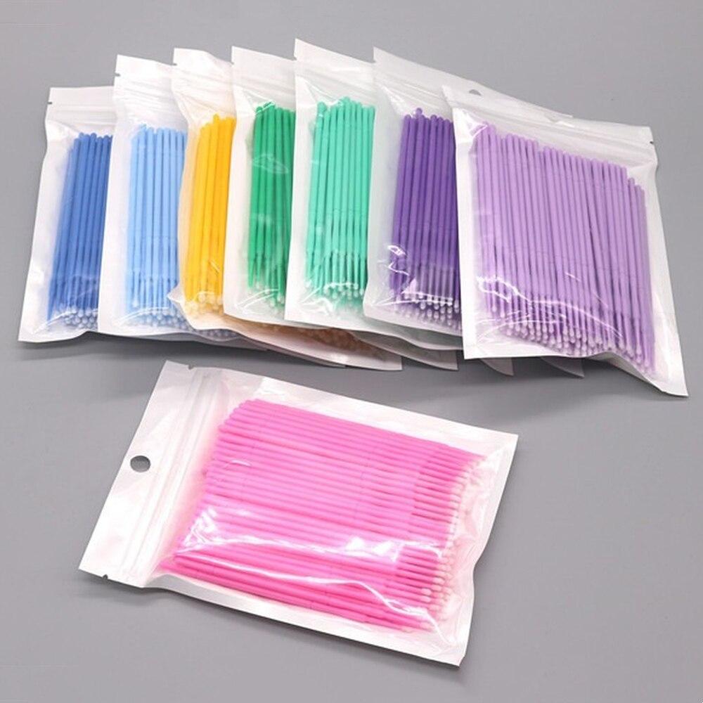 100pcs/lote Micro Escovas para - Eyelash Extension Cleaning avaliação e preço