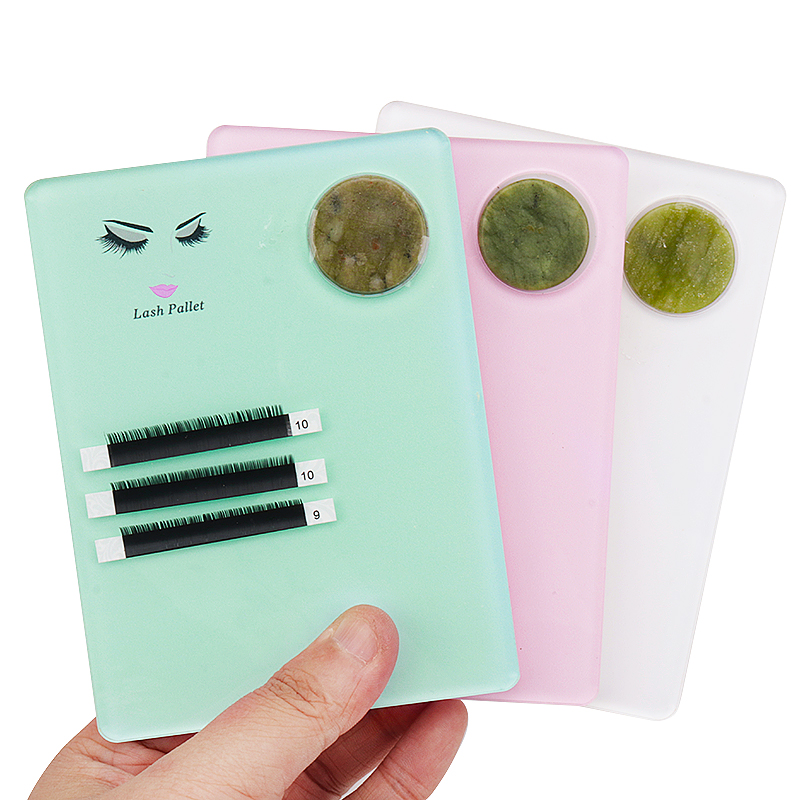 1 pçs acrílico jade pedra plac - Eyelash Extension Menu avaliação e preço