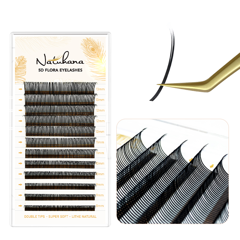 Natuhana 5d w estilo flora ext - Eyelash Extension Volume Styles avaliação e preço