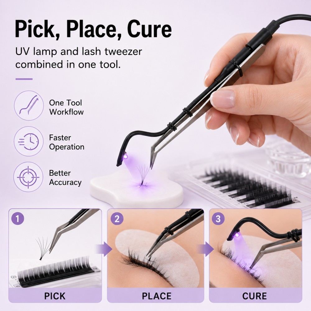 Mini Luz UV LED para Pinça, Cu - Eyelash Extension Led avaliação e preço