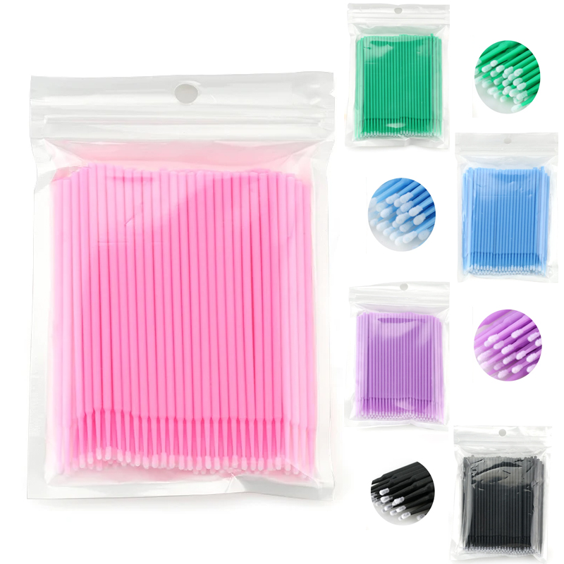 50/100 pces micro escovas desc - Eyelash Extension Removal avaliação e preço
