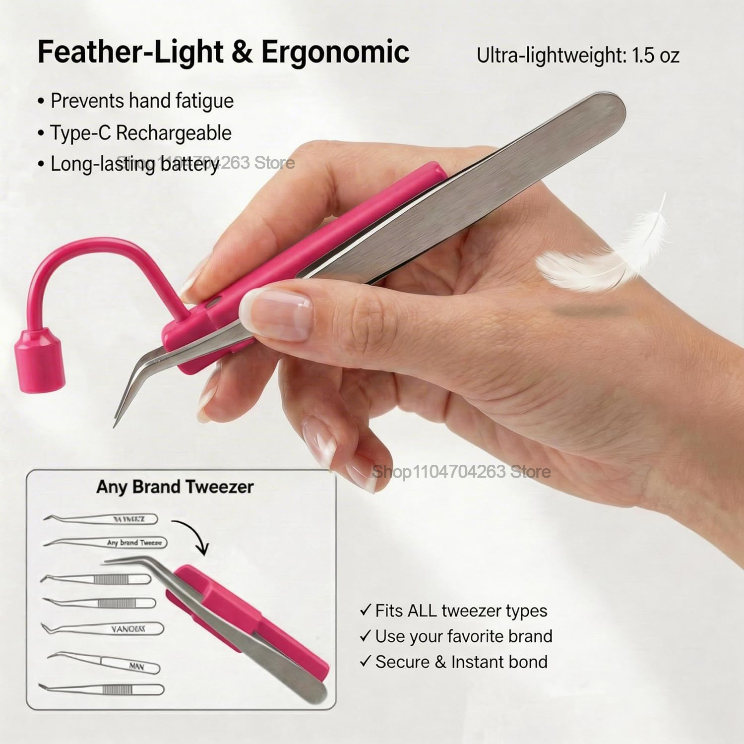 Mini Luz UV para Cílios 180 °  - Eyelash Extension Led avaliação e preço