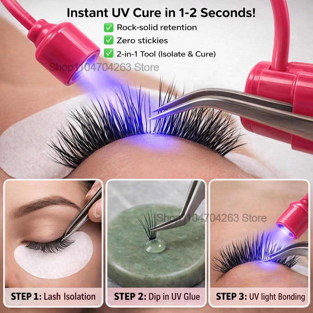 Mini Luz UV para Cílios 180 °  - Eyelash Extension Led avaliação e preço