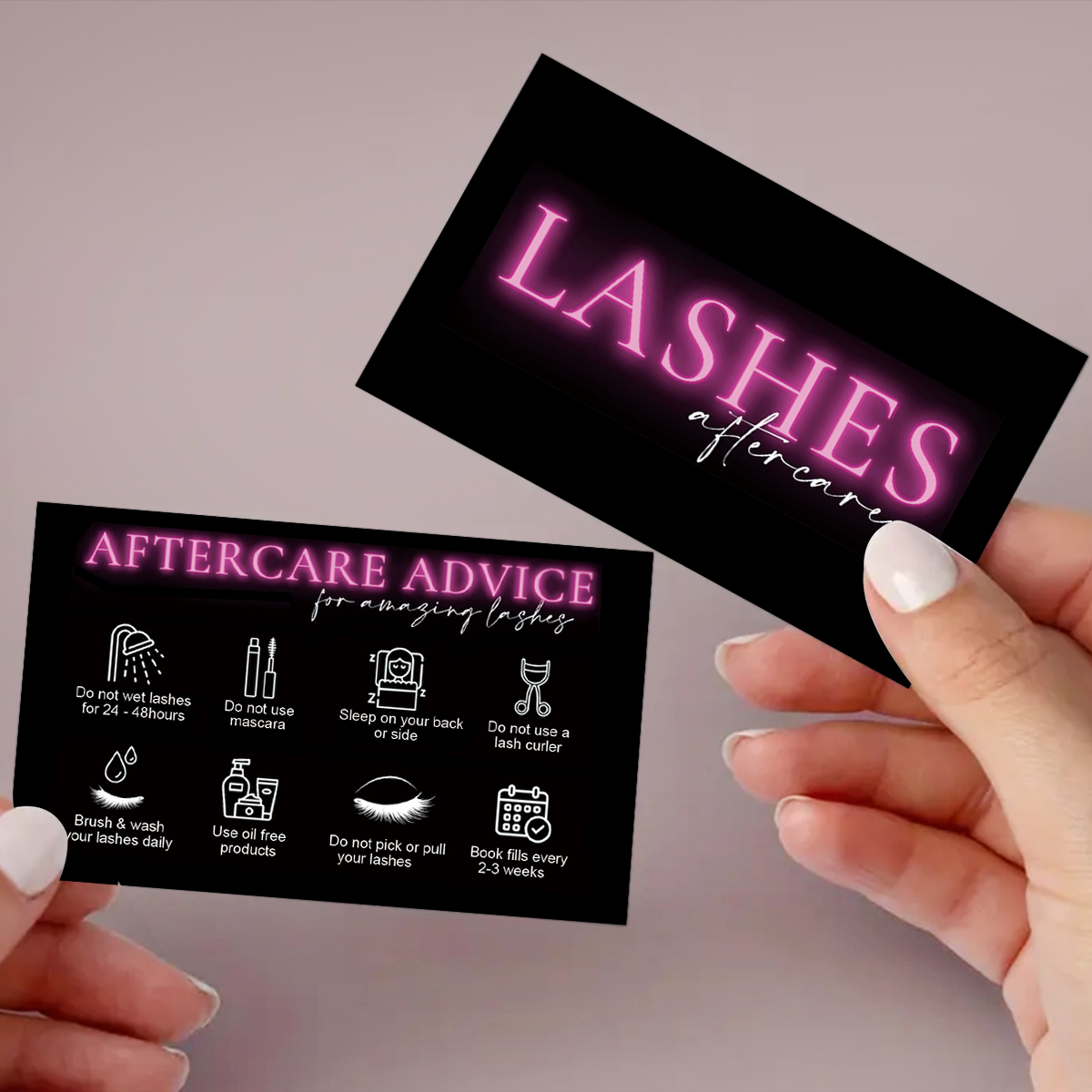 50 pçs/lote mármore cílios car - Eyelash Extension Menu avaliação e preço
