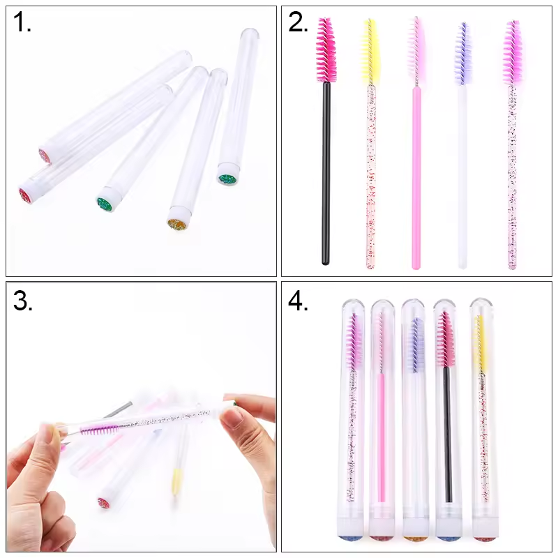 Tubo de escova de cílios com e - Eyelash Extension Vendor avaliação e preço
