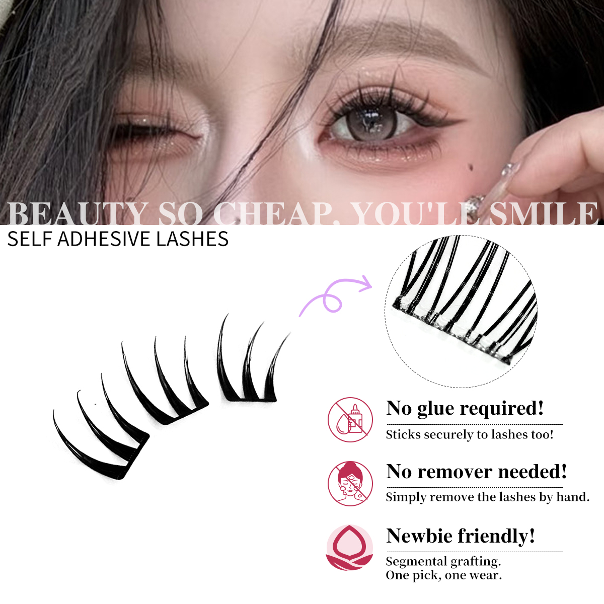Cílios segmentados cluster ult - Eyelash Extension Menu avaliação e preço