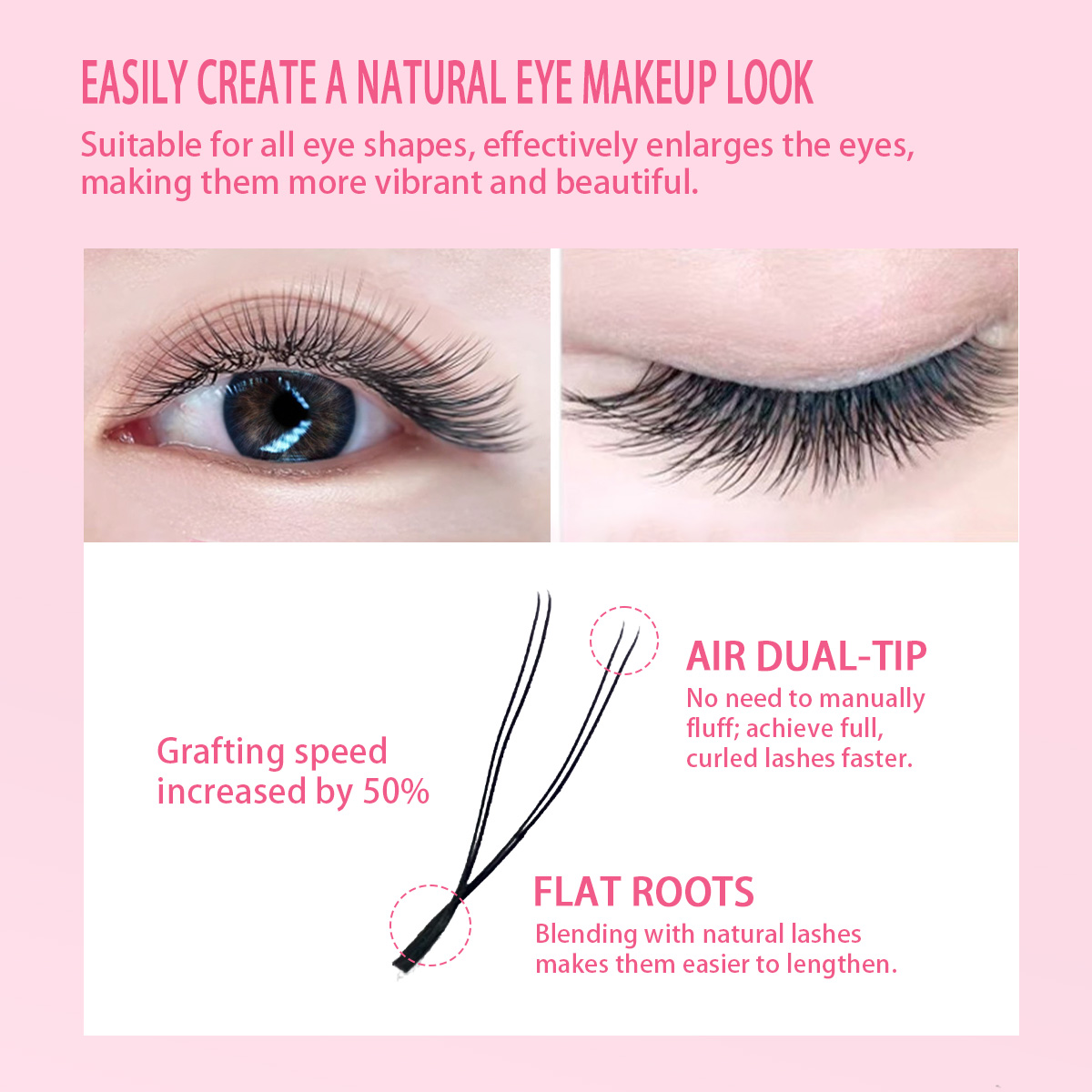 Extensões de cílios postiços d - Eyelash Extension Volume Styles avaliação e preço